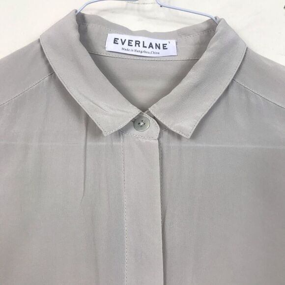 Everlane Silk Button Down Blouse Shirt Top Size S Business Casual Work Career - Picture 5 of 8